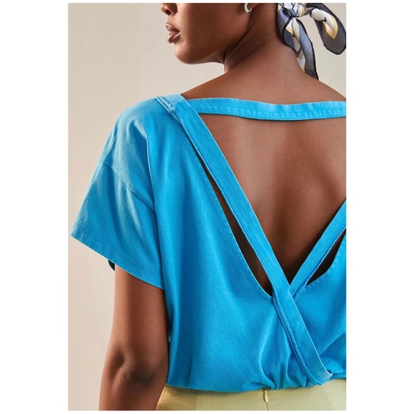 Anthropologie Pilcro Open-Back Bubble Top NWT Size XL - Picture 4 of 16